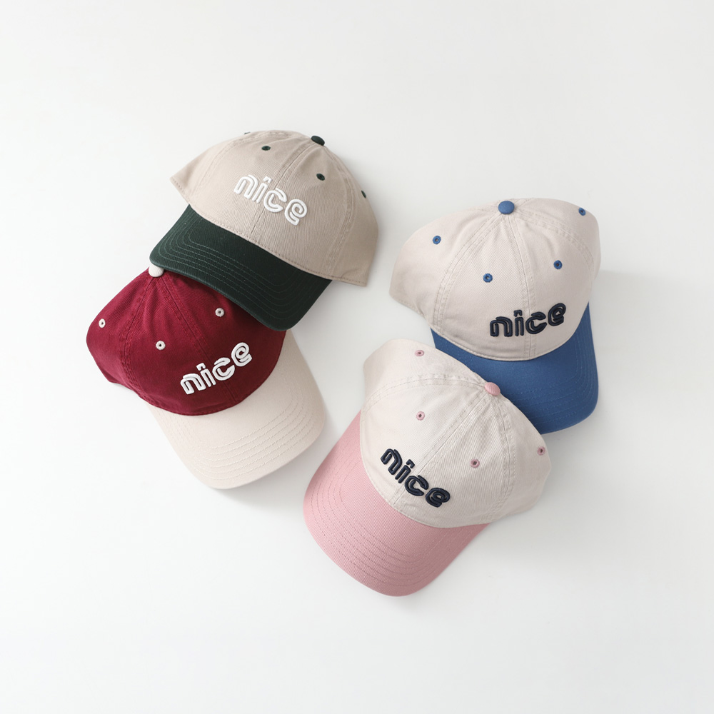 ナイス刺繍配色キャップ