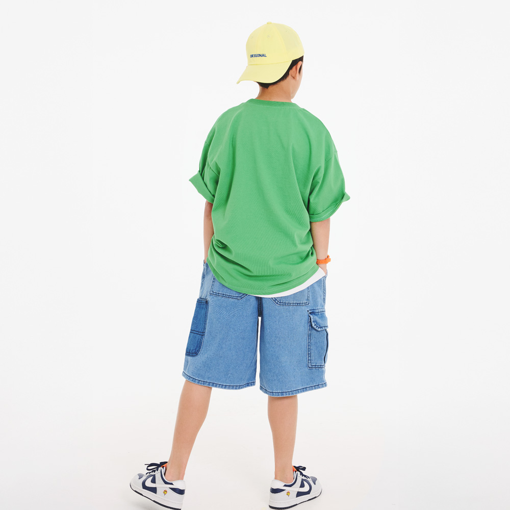 ブラックデニムハーフパンツ（9号～23号）