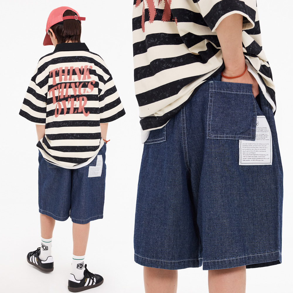 フェイサムマーデニムハーフパンツ（9号～23号）
