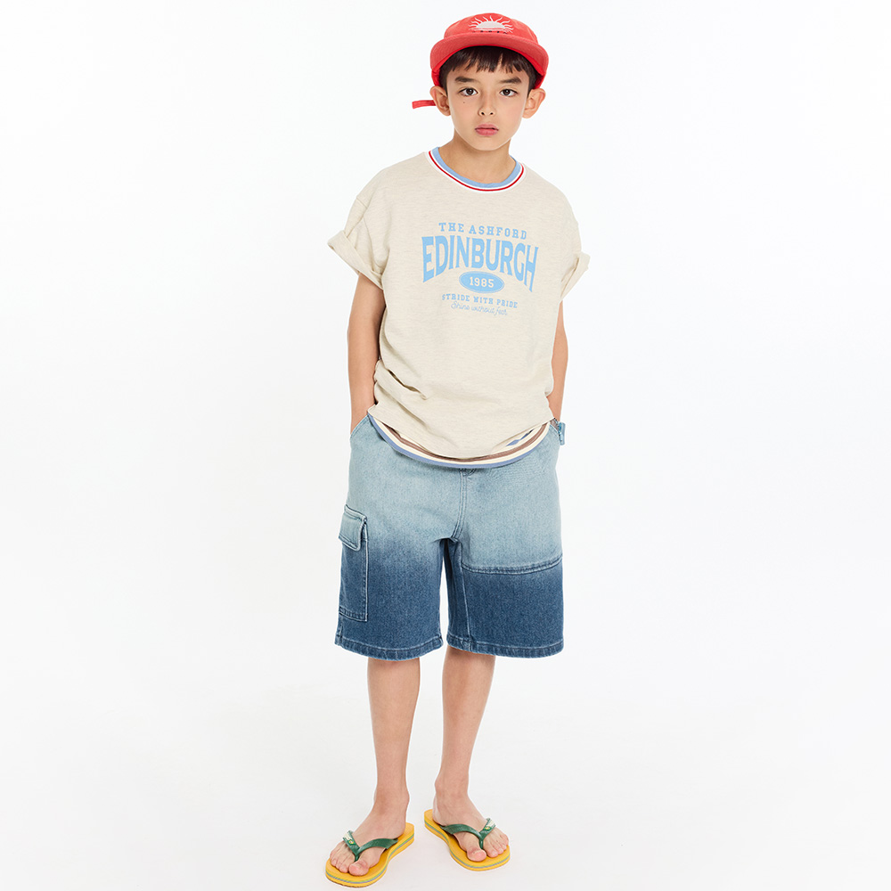 ボリデニムハーフパンツ（9号～23号）