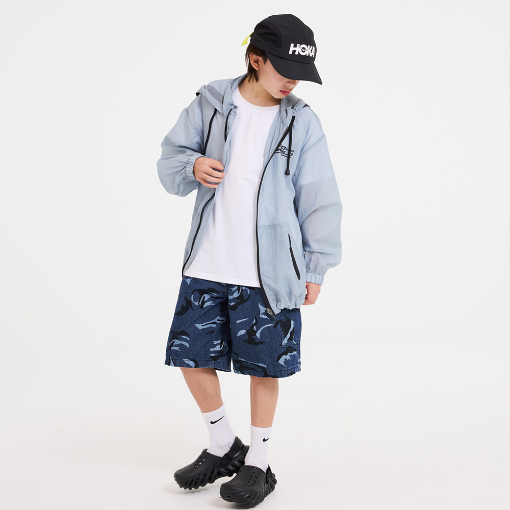 バックスカーゴデニムハーフパンツ（9号～23号）