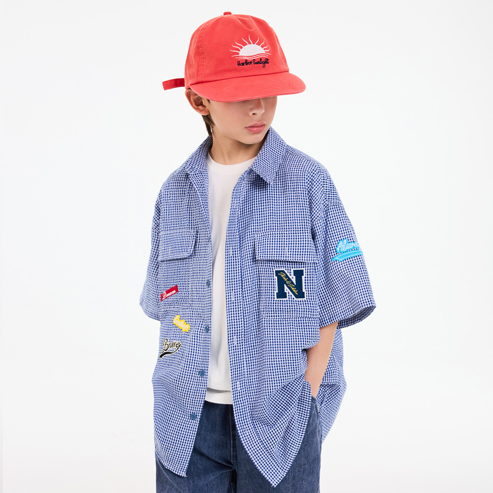 ディズル刺繍パッチシャツ（9号～23号）