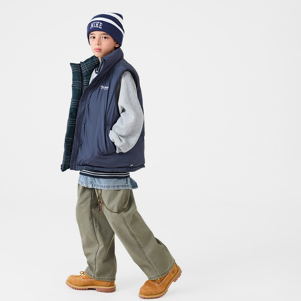 バズリバーシブルパディングベスト（9号～23号）