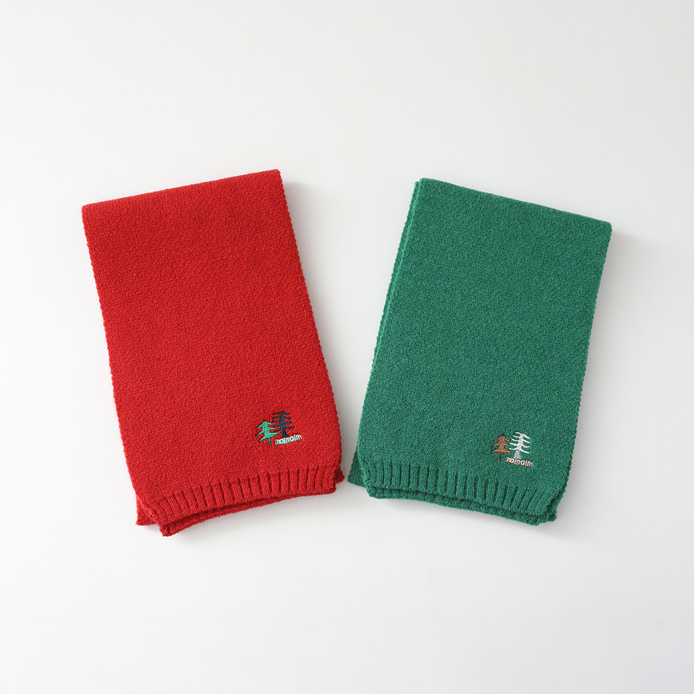 ミニツリー刺繍マフラー