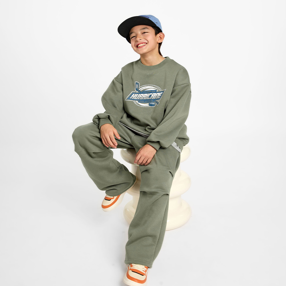 カーリング起毛上下SET（9号～23号）